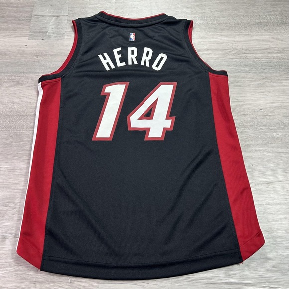 Fanatics Other - Miami Heat Tyler Herro 14 Basketball Jersey Youth Medium Black Red‎ NBA Fanatics